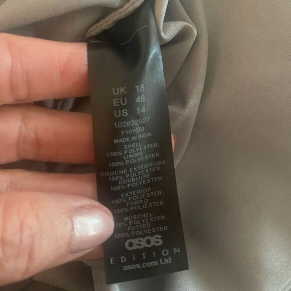 NWT ASOS Edition Mirrored Sequined Midi Skirt Sz 14 - Picture 10 of 12